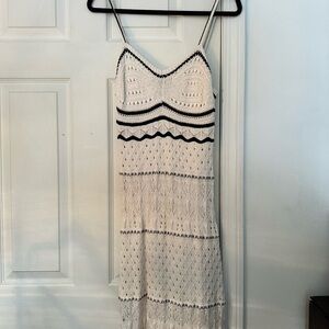Olive & Oak White and Black Maxi Dress